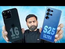 Most Detailed Comparison - Samsung S25 Ultra vs iPhone 16 Pro Max | Best Flagship Phone 2025 !