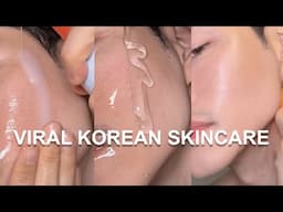 Trying the Most Viral Korean Skincare & Makeup ft. StyleKorean Halloween Box! 🎃🇰🇷  #koreanskincare