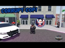 OLD LADY gets SHOT by CORRUPT COP! (Emergency Response Liberty County Roblox)