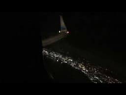 Alaska Airlines 737-800 nighttime takeoff from San Francisco