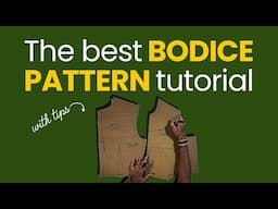 How to Draft a BASIC BODICE: Step-by-Step Pattern-Drafting Tutorial even beginners can follow