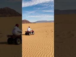 Riding quad bikes in the desert! 😎