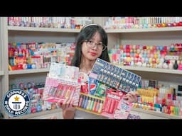 World’s NUMBER 1 lip balm collector attempts NEW RECORD! | GWR Young Achievers