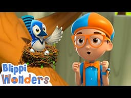 Blippi and Jodie’s Egg-citing Mission to Rebuild the Nest! 🐦🌪️| 📖Blippi Wonders Moonbug Kids