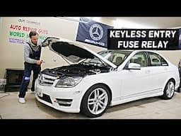 MERCEDES W204 Keyless Go Keyless Entry Fuse Relay Location Replacement C250 C300 C180 C200 C220 C280