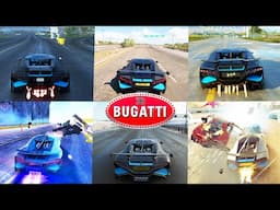 BUGATTI DIVO | Top Speed/Sound in [FORZA HORIZON 5,4 | THE CREW 2,MOTORFEST | ASPHALT 8,9]