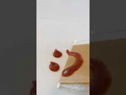 Picking up sauce without changing its shape