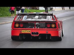 Listen to the Ferrari F40 LM "Michelotto" RAW exhaust sounds | Start Up, Warm up, Accelerations!