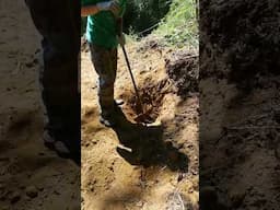 Installing Steel Fence Posts in Patagonia Chile