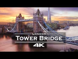 Tower Bridge - London, England 🇬🇧 - by drone [4K]