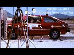 1979-1982 Datsun 310 3 Dr. Hatchback NHTSA Full-Overlap Frontal Crash Test