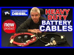 Thoroughbred Diesel's Heavy Duty Battery Cables #cummins #powerstroke #duramax