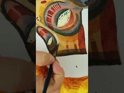 Part 4! This one is quite satisfying to watch! #paintingideas #paintwithme #watercolor