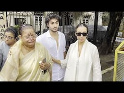 Malaika Arora With Her Mother & Son Left For Crematorium Center For L@$T Rite Of Her Father