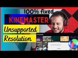 Clip not added due to UNSUPPORTED RESOLUTION in kinemaster {FIXED} Full tutorial explained In hindi