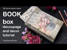 How to Make a Book Box (DIY Decoupage Tutorial)