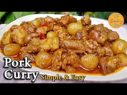 Simple & Easy Pork Curry Recipe | How to make Goan Pork Curry - Step by Step Recipe | Pork Recipe