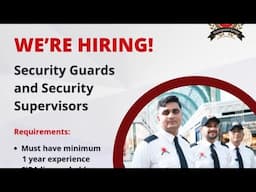 security guards || hiring salary 3000 aed to 3500 aed || transguard company Dubai || security guard