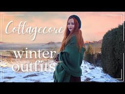 How to dress cottagecore for winter ❄️ Cottagecore Winter Outfits | Casual Cottagecore Outfits