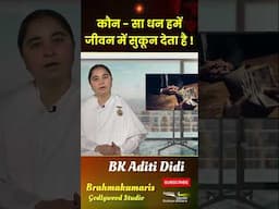 कौन सा धन हमें जीवन में सुकून देता है | BK Aditi Didi | GWS #shorts #viralvideo #dhan #money #bk