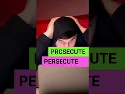 Prosecute or Persecute? #englishvocabulary #englishonline