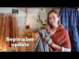 ✴ September ✴ cosy autumn makes, sewing plans and knitting retreat news 🍂