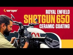 Unleashing Brilliance: Ceramic Coating on Royal Enfield Shotgun 650 😎😍