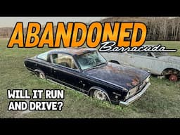 Will This ABANDONED Barracuda Run and Drive Home After Decades?