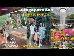 Had Super Fun at Singapore Zoo | Saw Rare Animals !! Changi Rain Vortex n more | Perkymegs Hindi