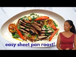 This Easy Vegan  Sheet Pan Roast Dinner Will Blow Your Mind!