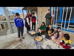 Traditional Bread Baking by Mrs. Farideh for the Joy of Her Children