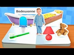 Kids learn first German Easy Words 🗨️  Touch Look Listen App for Children