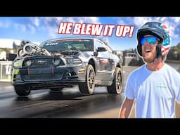 CHEAP RACECAR BATTLE Final Day - Tye's Mustang Attempts 9's, Heads Up Shootout Winner Takes ALL!