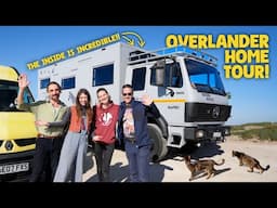 From FIRE TRUCK to OVERLANDER - OFF GRID tiny home TOUR! - Van Life PORTUGAL