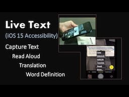 iPhone Live Text - Capture and Read Text (아이폰 라이브 텍스트, 한국어 자막)