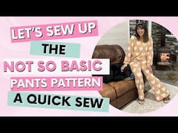 Let's Sew A Quick and Easy Pants Pattern! Perfect for This COLD Weather!