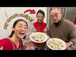 making dumplings with mom & dad for chinese new year! 🥟