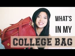 WHAT'S IN MY COLLEGE BAG