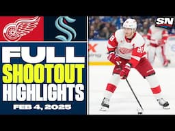 Detroit Red Wings at Seattle Kraken | FULL Shootout Highlights - February 4, 2025