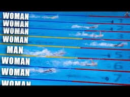 The Fastest Man vs 7 Top Females Swimmers