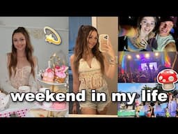 weekend in my life | tea party, pride festival, + 🍄