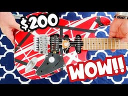 Blown Away by FIREFLY's $200 Tribute To EDDIE VAN HALEN's Frankenstein Frankenstrat UNBOXING Guitar