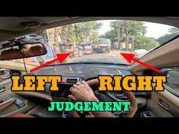 Left side perfect judgement for new drivers| Right judgement space required in road| @rahul_arora