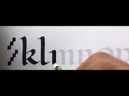 Foundational Calligraphy minuscule k-o