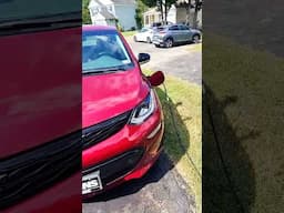 Gas guzzling American finally gets an electric vehicle! ⚡ #chevybolt