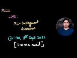 Live on 11th Sept: ML Deployment Scenarios