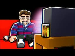 DON'T WATCH THE ROBLOX TV NOOOOOOOO! aw he watched it what do we do now?