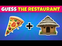 Guess the Fast Food Restaurant by Emoji 🍔🍕| Emoji Quiz 2025