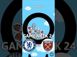 Chelsea vs West Ham - MARBLE RACE PREMIER LEAGUE #shorts #premierleague #chelsea #westham #chewhu