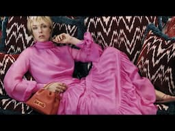 Edie Campbell and Initials Insignia Soft Bag by Norman Jean Roy